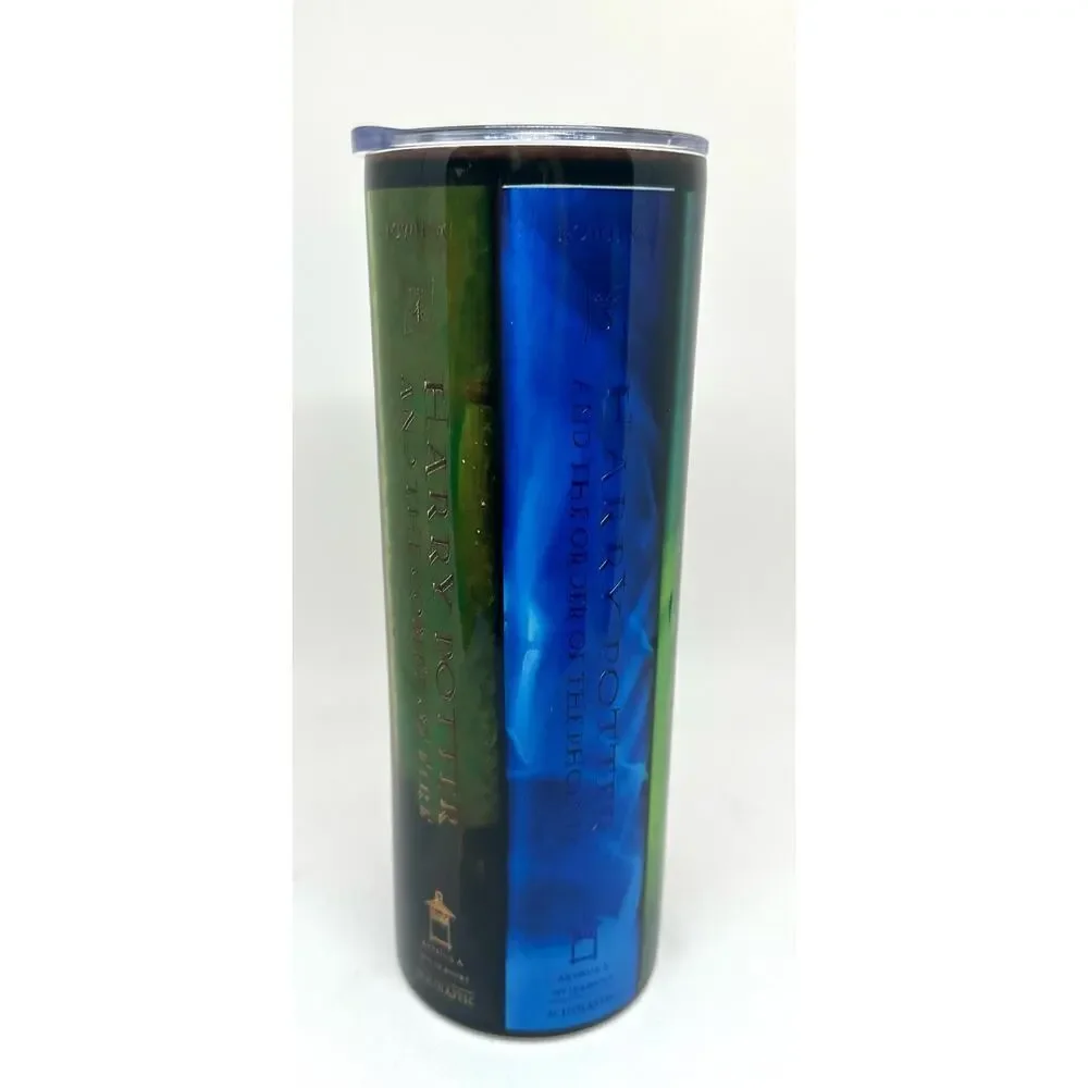 HARRY POTTER Classic Book Covers 20 oz. Sublimation Drink Tumbler w/Straw - NEW